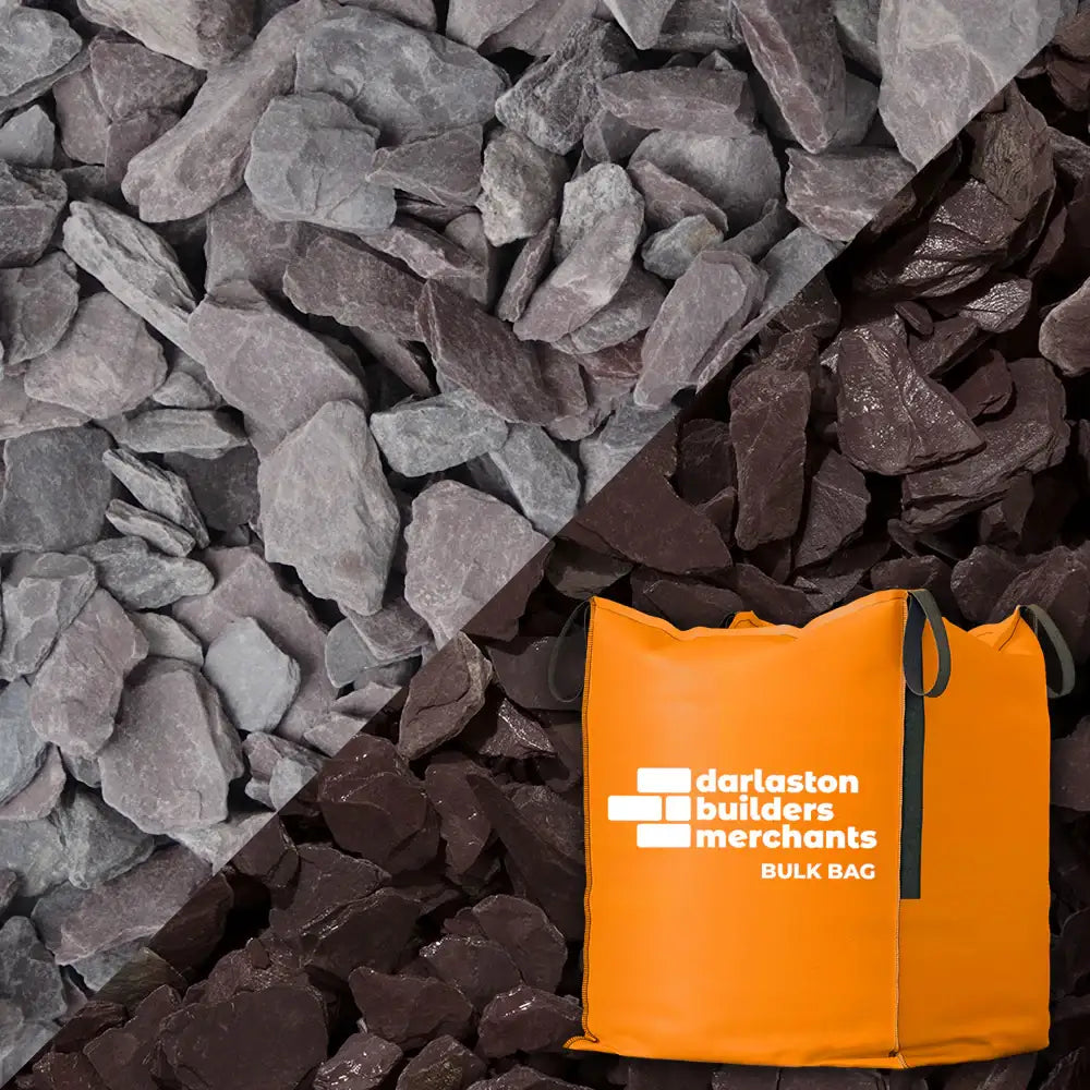 Purple Slate Chippings 20mm Bulk Jumbo Bag Gravel