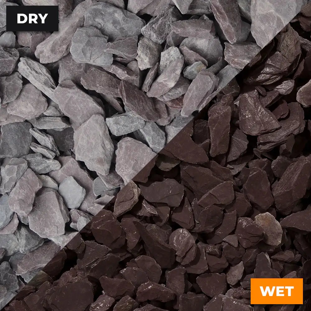 Purple Slate Chippings 20mm (3 x 25kg Bags)