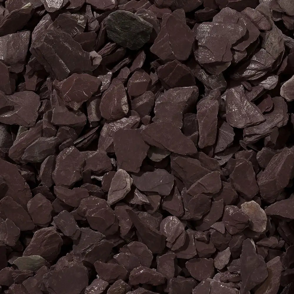 Purple Slate Chippings 20mm (3 x 25kg Bags)