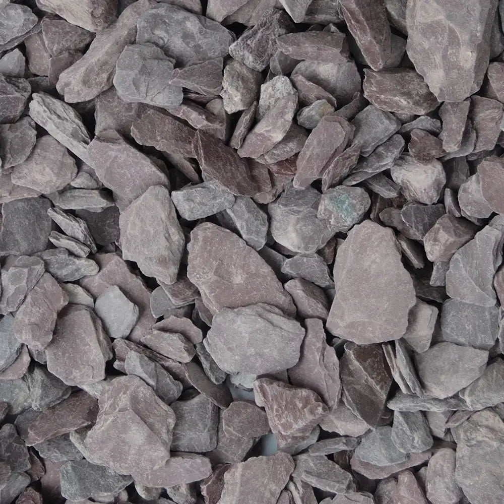 Purple Slate Chippings 20mm (3 x 25kg Bags)