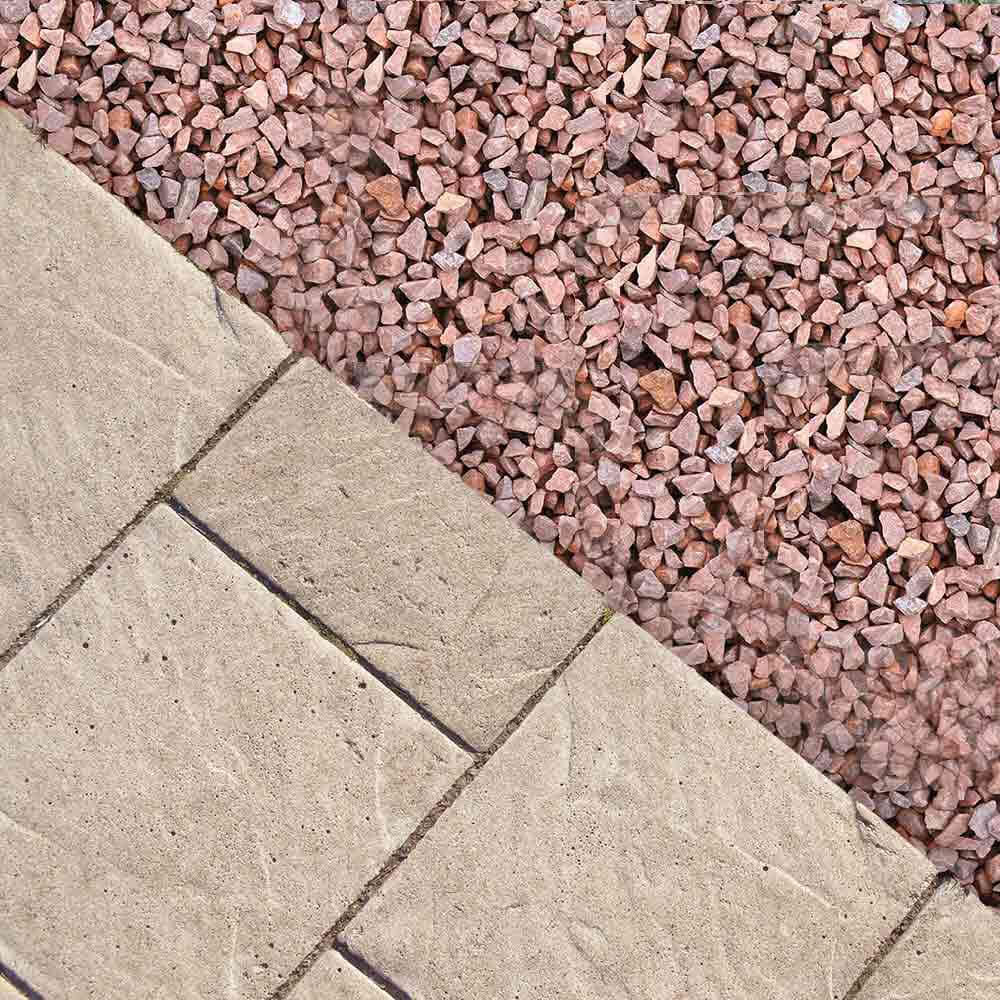 Red Granite Chippings 14mm (Jumbo) Bulk Bag 850-900kgs Gravel