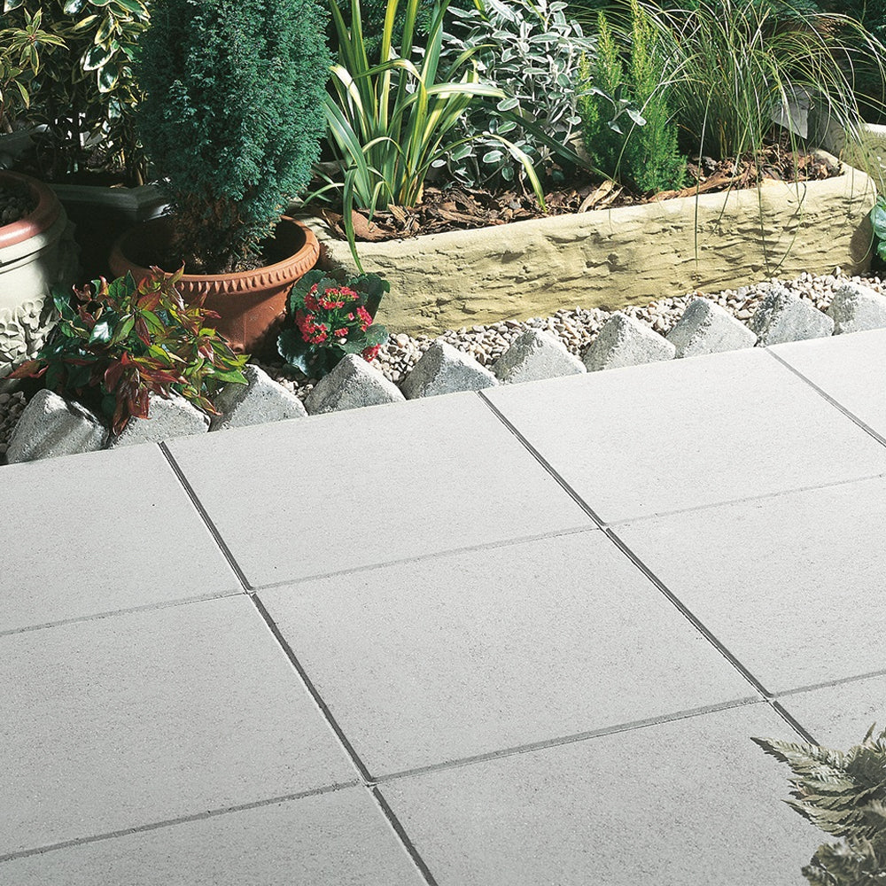 Textured Light Grey 600x600mm Paving Slab