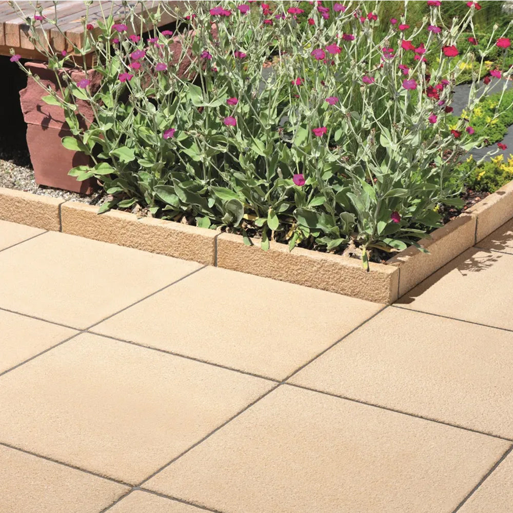Textured Buff 600x600mm Paving Slab