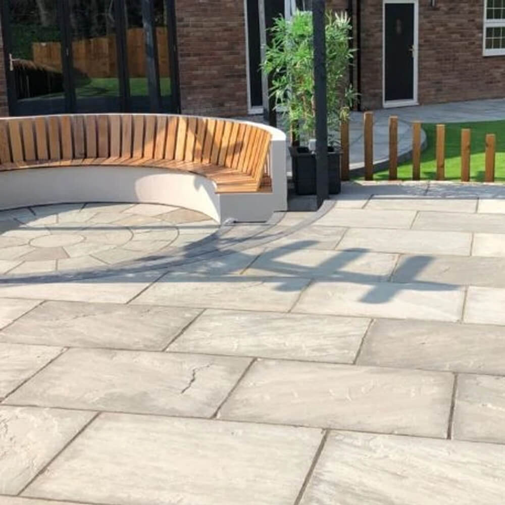York Light Grey 450x450mm Paving Slab