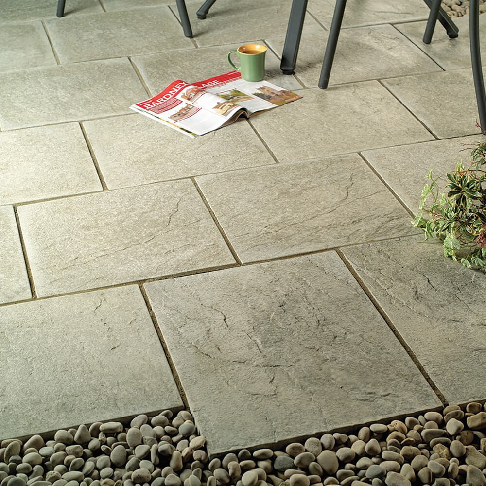 Premier Riven Light Grey 450x450mm Paving Slab