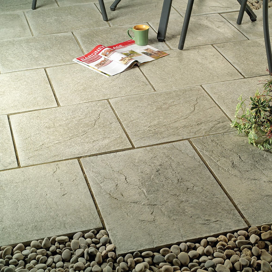 Premier Riven Light Grey 450x450mm Paving Slab
