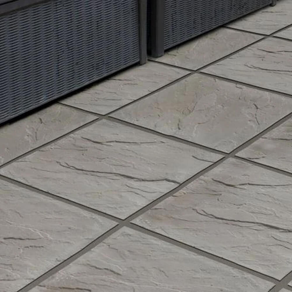 Premier Riven Dark Grey 450x450mm Paving Slab