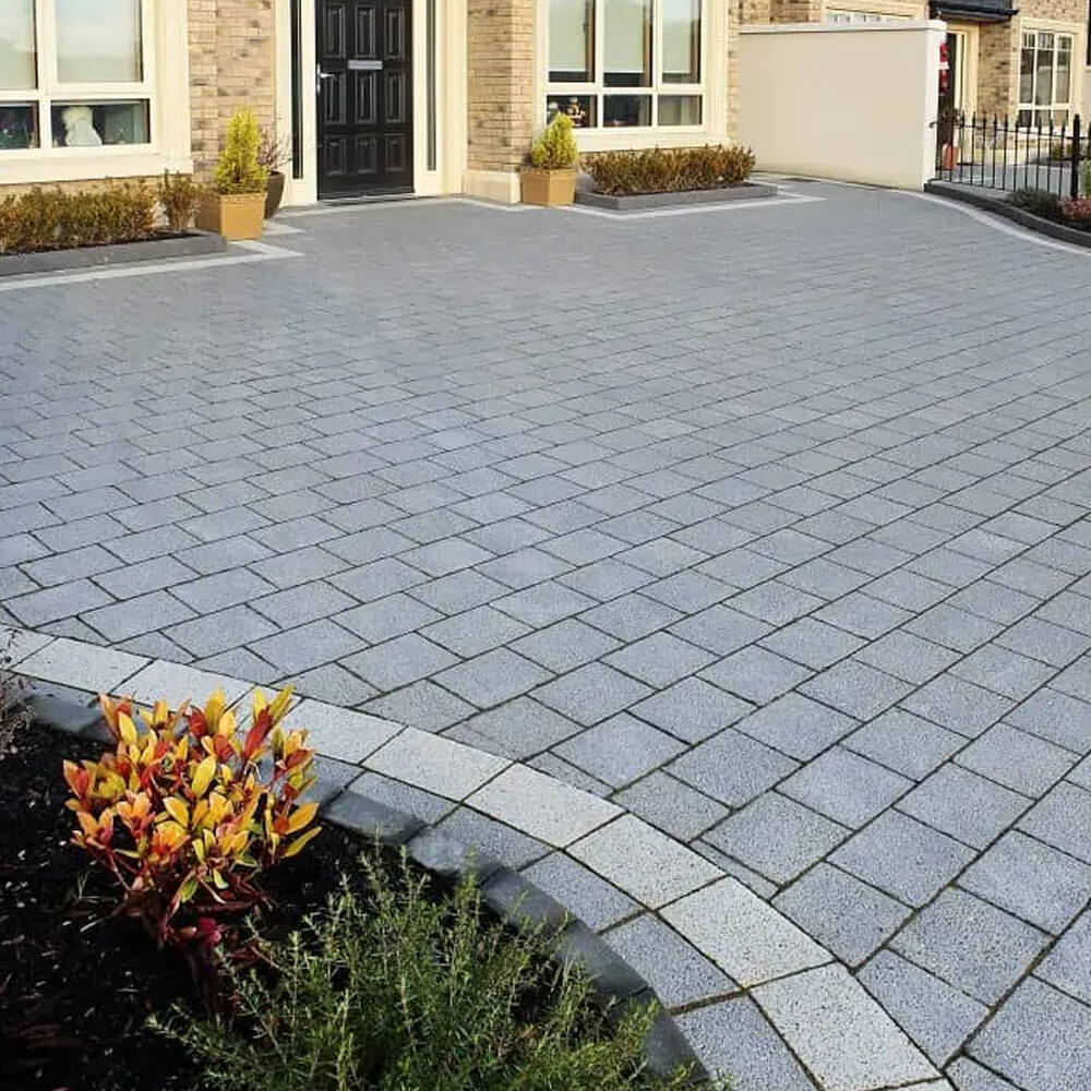 Corrib Black Granite Paving