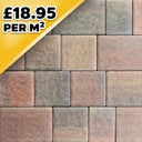 Premium 50mm Montford Juniper Trio 3 Sized Block Paver