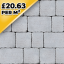 Kingspave 60mm Tumbled Cobble Birch 3 Size Block Paver