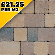 Kingspave 60mm Tumbled Cobble Chestnut 3 Size Block Paver