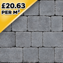 Kingspave Tumbled Cobble Damson 60MM