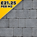 Kingspave Tumbled Cobble Damson 60MM