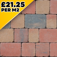 Kingspave 60mm Tumbled Cobble Maple 3 Size Block Paver