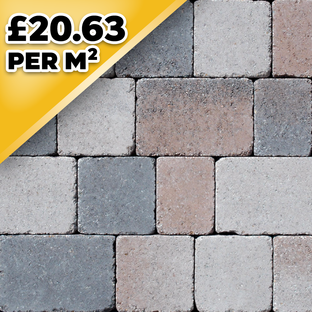 Kingspave Tumbled Cobble Sycamore 60Mm