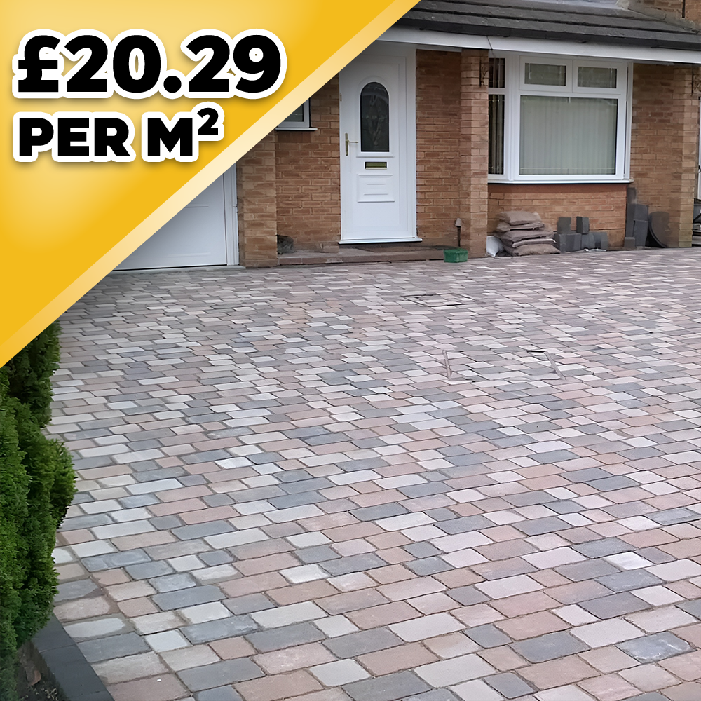Kingspave 60mm Tumbled Cobble Sycamore 3 Size Block Paver