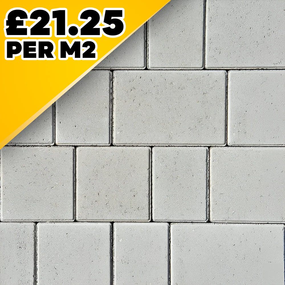 Castlepave Smooth Birch 60mm 3 Size Block Paver