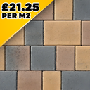 Castlepave Smooth Chestnut 60mm 3 Size Block Paver