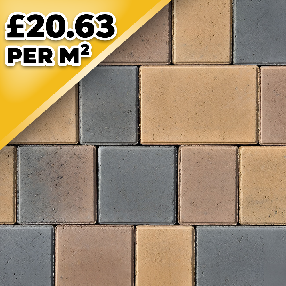Castlepave Smooth Chestnut 60mm 3 Size Block Paver