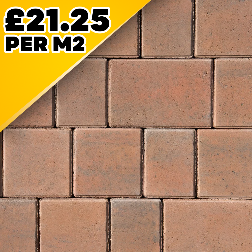 Castlepave Smooth Mulberry 60mm 3 Size Block Paver