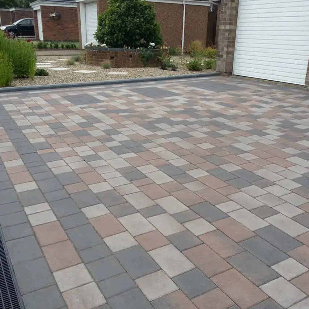 Castlepave Smooth Sycamore 60mm 3 Size Block Paver