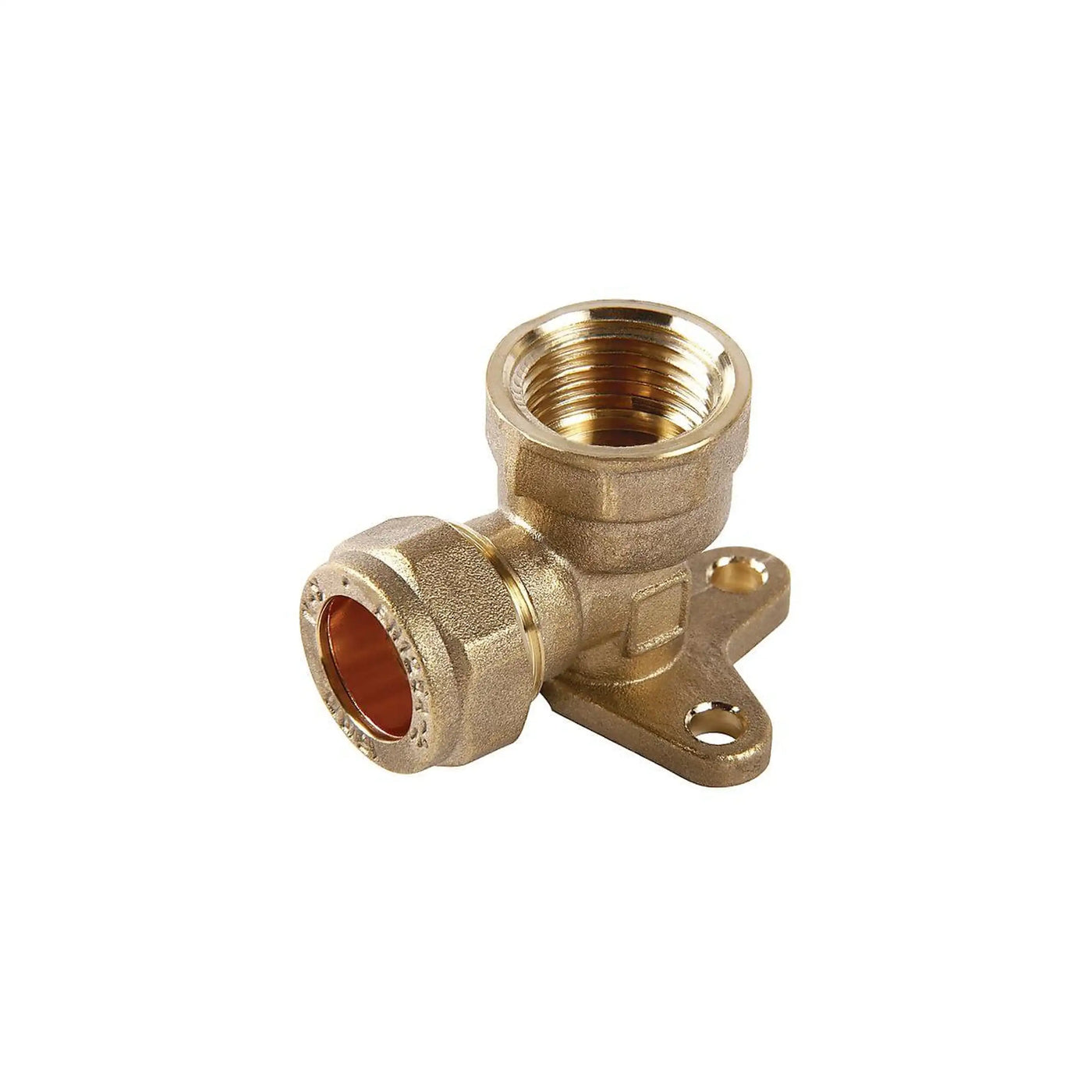 Compression Wall Plate Elbow 15mm x 1/2