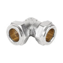 Compression Chrome Elbow 15mm