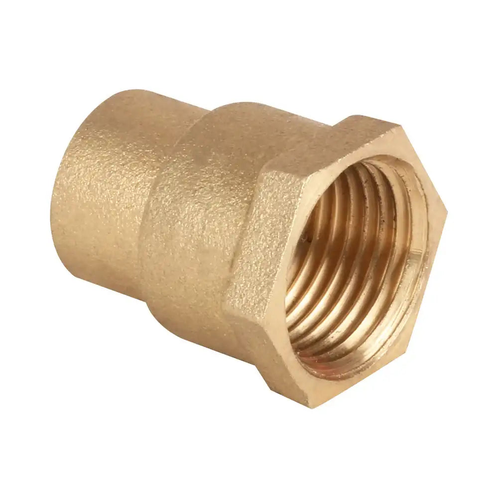Solder Ring Coupler 15mm x 1/2 Inch Female Iron