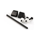 Toilet Seat Fittings With Rod Black