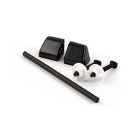 Toilet Seat Fittings With Rod Black