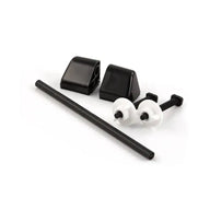 Toilet Seat Fittings With Rod Black