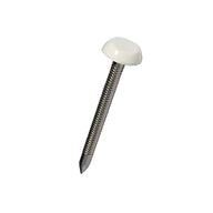 30mm Poly Top Pins White
