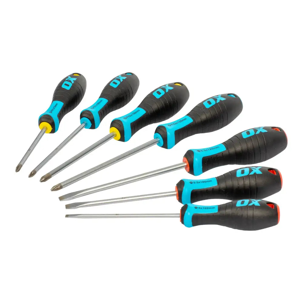 Ox Pro 7 Piece Screwdriver Set