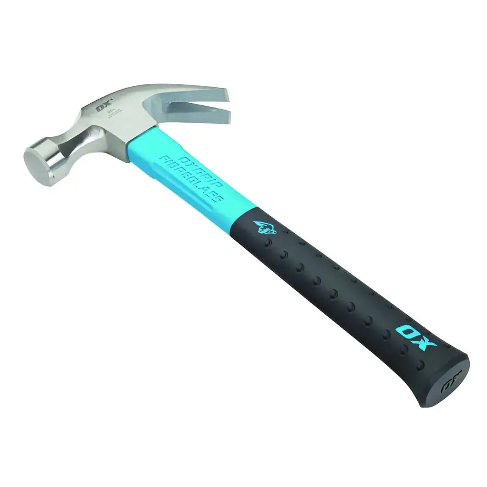 Ox Pro Fibreglass Handle Claw Hammer - 20 Oz