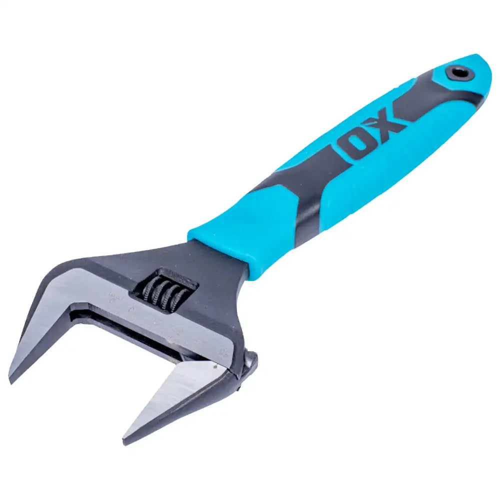 Ox Pro Adjustable Wrench Extra Wide Jaw 250mm - 10 Inch