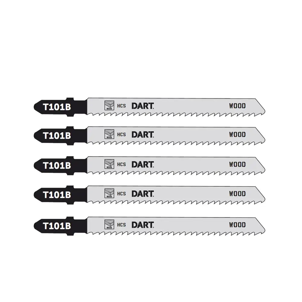 Dart Wood Cutting Jigsaw Blade T101B 5 Pack