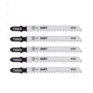 Dart Wood Cutting Jigsaw Blade T101D 5 Pack