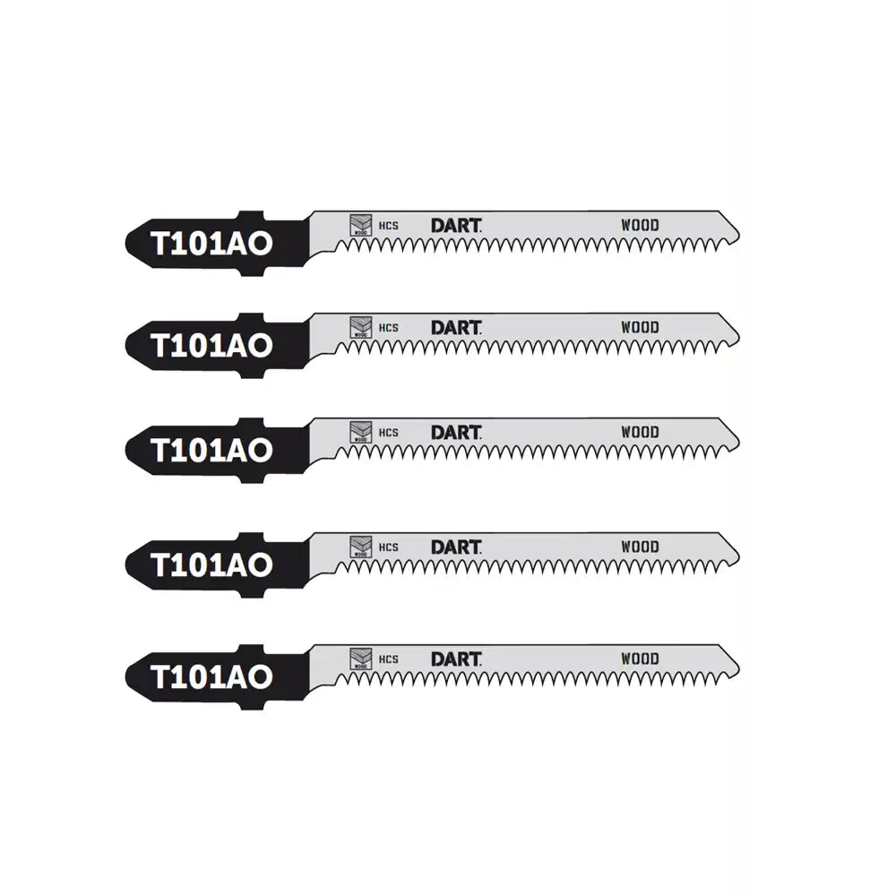 Dart Wood Cutting Jigsaw Blade T101AO 5 Pack