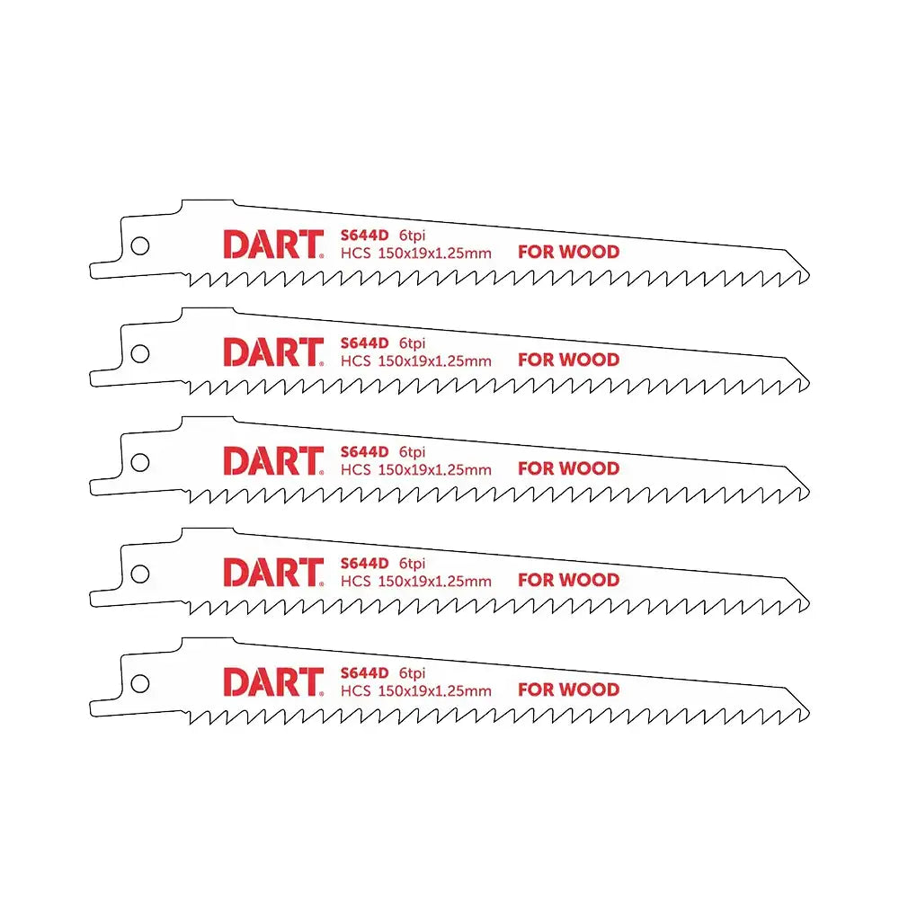 Dart Wood Cutting Reciprocating Blade S644D 5 Pack