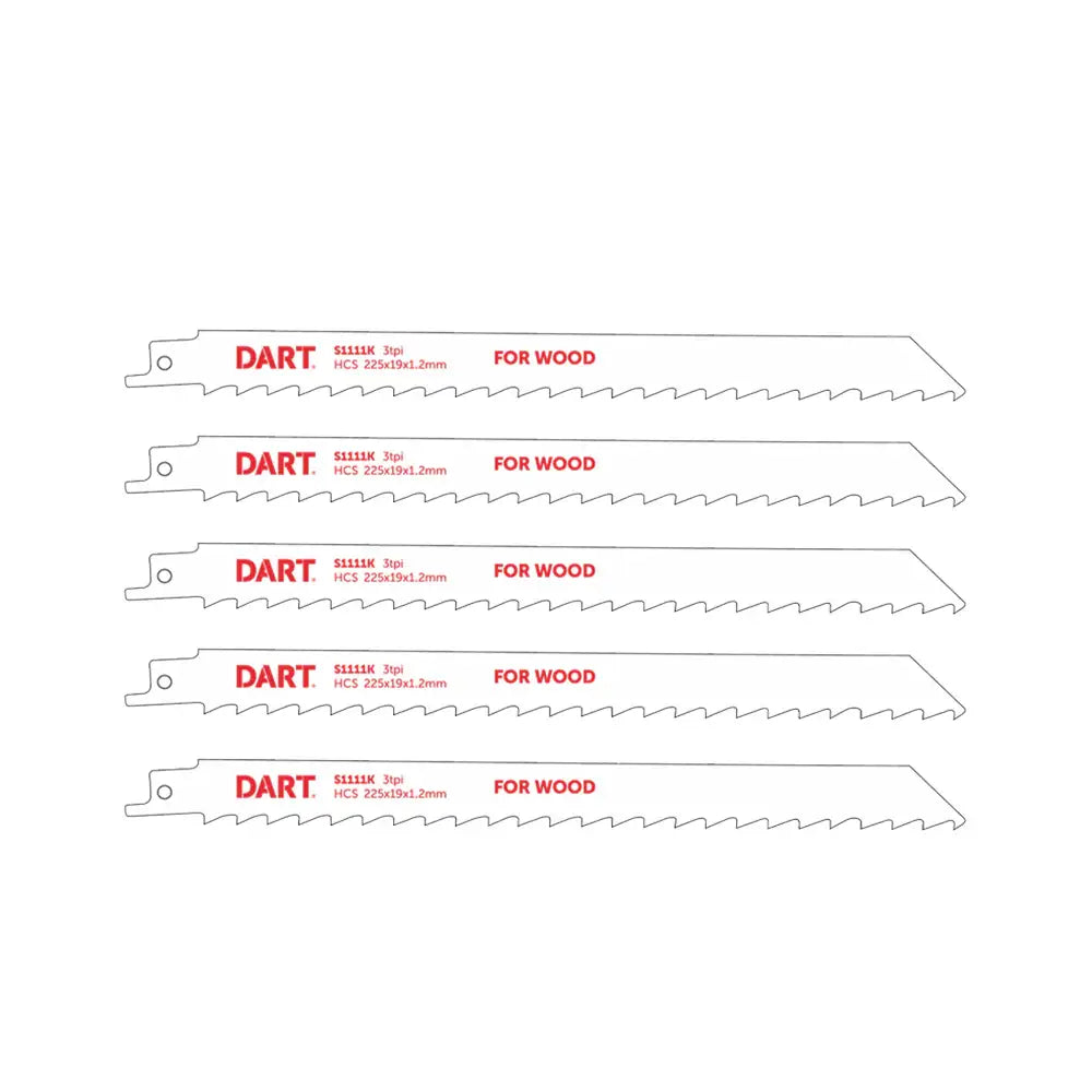 Dart Wood Cutting Reciprocating Blade Pk5 S1111K