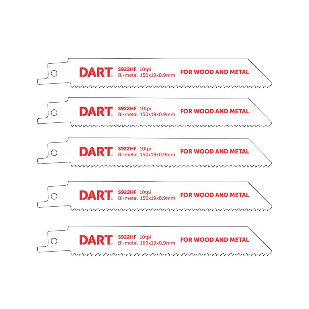 Dart Metal Cutting Reciprocating Blade S922HF 5 Pack
