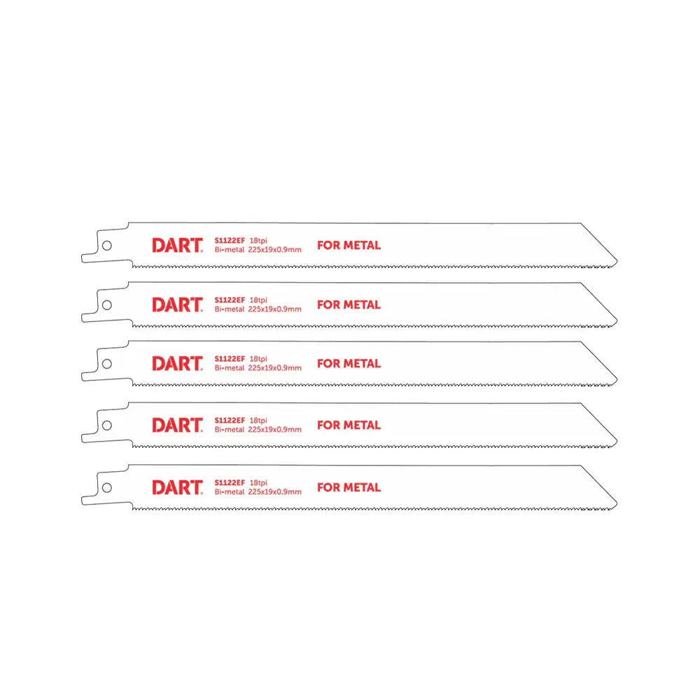 Dart Metal Cutting Reciprocating Blade S1122EF 5 Pack