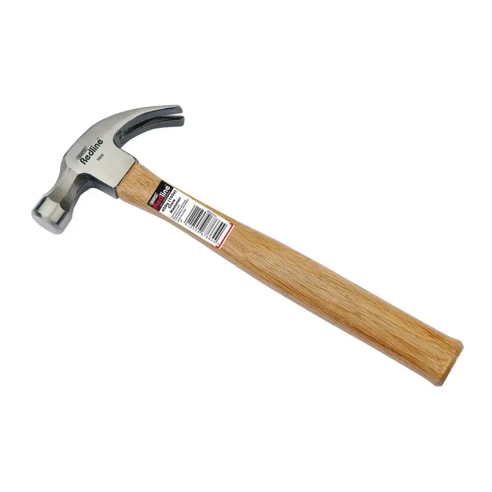 Redline Claw Hammer 16oz Wooden Shaft