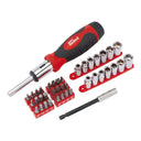 Redline 40 Piece Ratchet Drive And Socket Set