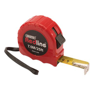 Redline Tape Measure 7.5m/25ft