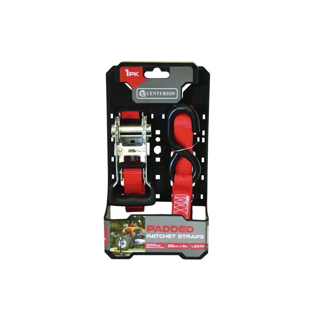Padded Ratchet Tie Down 1000Kg 6m