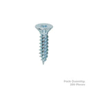 Twin Woodscrew PZ1 CSK 4X1/2" Pack 200