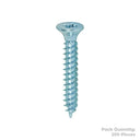 Twin Woodscrew 4 X 3/4" PZ1 CSK Pack 200