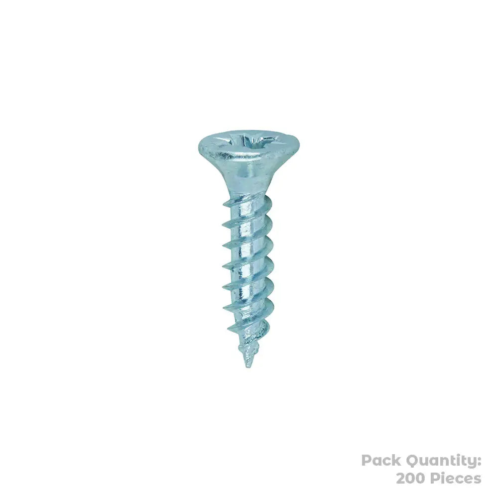 Twin Woodscrew PZ2 CSK Pack 200