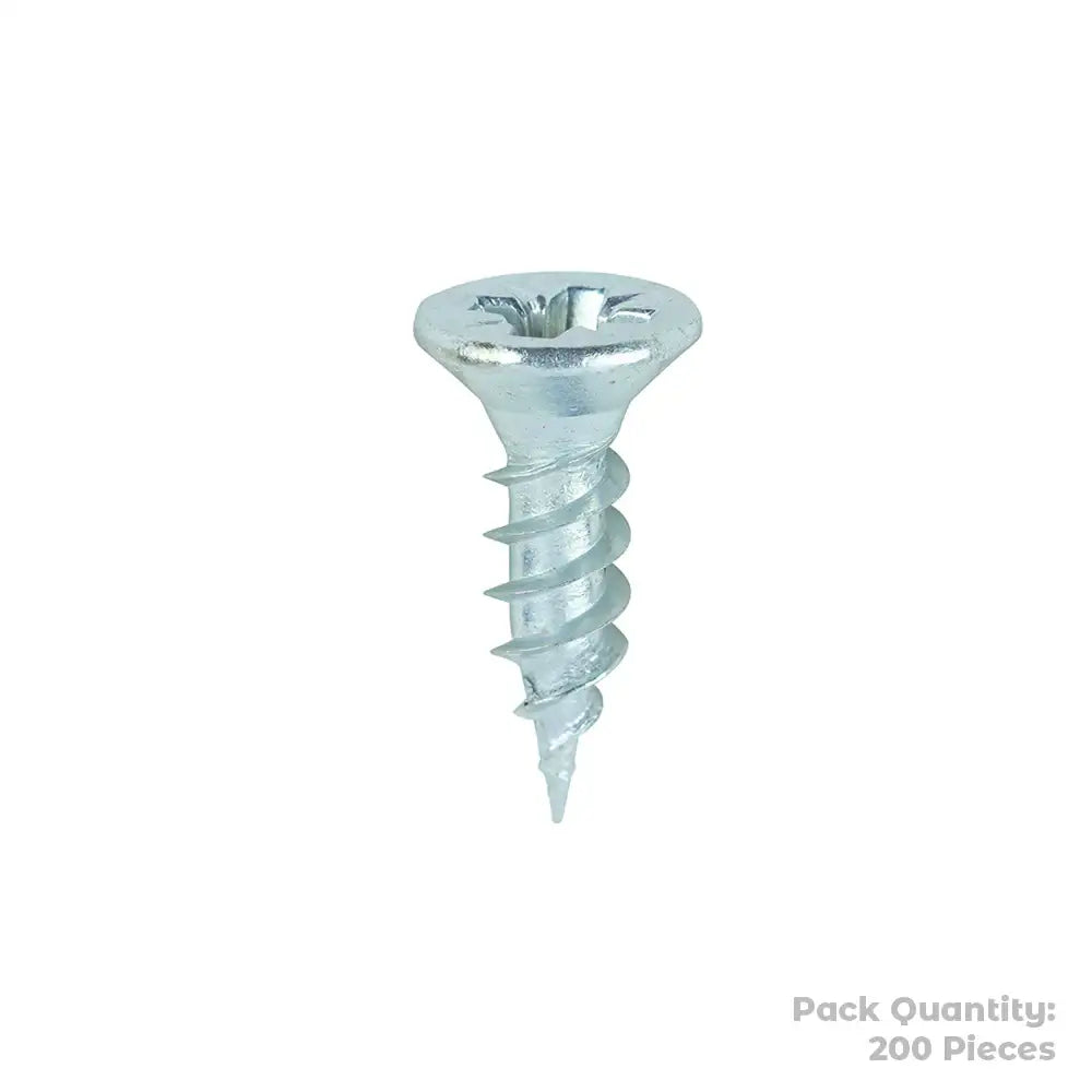 Twin Woodscrew PZ2 CSK 6 X 1/2" Pack 200